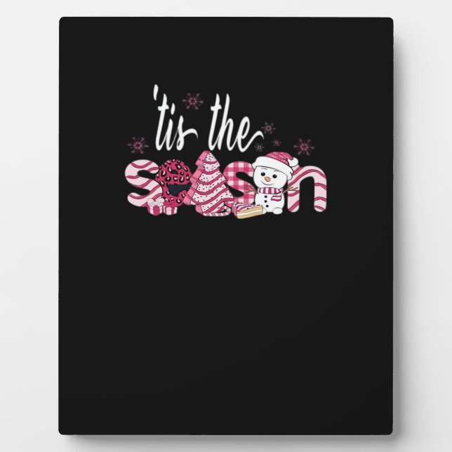 Tis Season Christmas Sweater Holiday Creative Vint Plaque (Front)