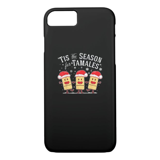 Tis Season For Tamales Christmas Funny Mexican Case-Mate iPhone Case (Back)