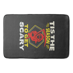 Tis Season Get Scary Grim Reaper Halloween Bath Mat
