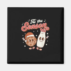 Tis Season Retro 70s 80s Vintage Groovy Cute Magnet