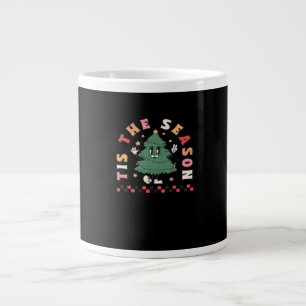 Tis Season Retro Halloween Spooky Season Fall Large Coffee Mug