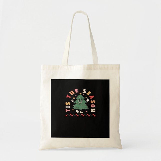 Tis Season Retro Halloween Spooky Season Fall Tote Bag (Front)
