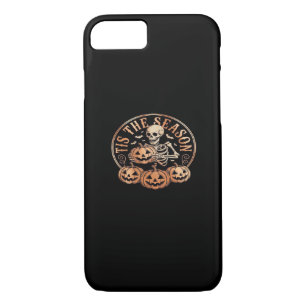 Tis Season Snowmobile Red Plaid iPhone 8/7 Case