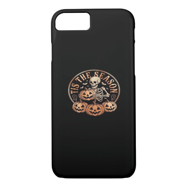 Tis Season Snowmobile Red Plaid Case-Mate iPhone Case (Back)