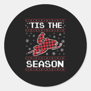 Tis Season Soccer Pumpkin Autumn Fall Thanksgiving Classic Round Sticker