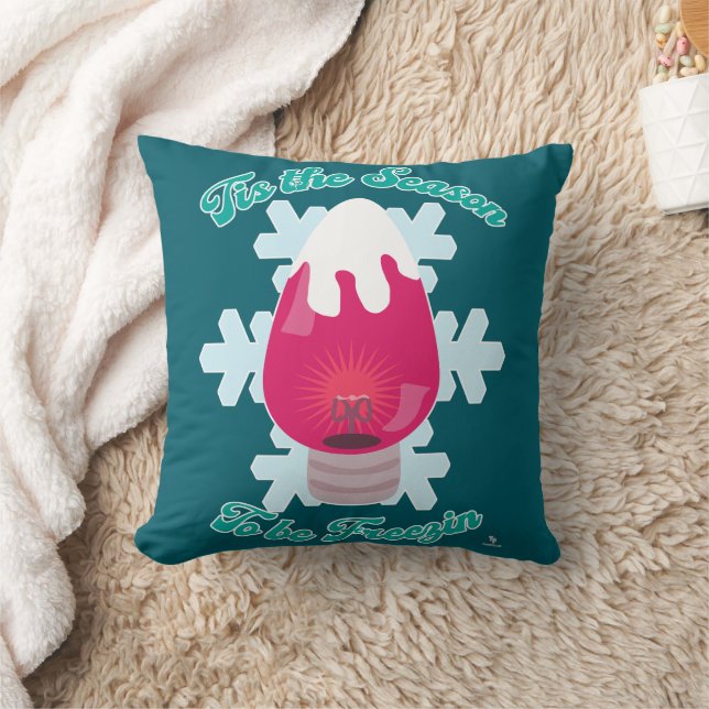 Tis Season to be Freezin Epic Christmas Fun Cushion (Blanket)