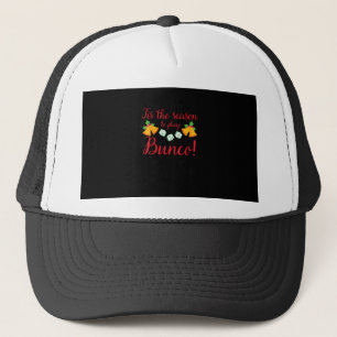 Tis Season To Play Bunco Christmas Holiday Dice Ga Trucker Hat