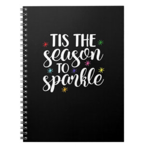 Tis Season To Sparkle Aesthetic Classic Notebook