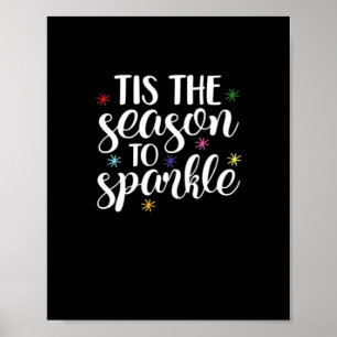 Tis Season To Sparkle Aesthetic Classic Poster