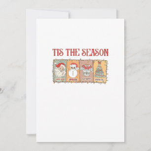 Tis Seasoning Crawfish Boil Seafood Party Lobster Holiday Card