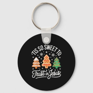 Tis So Sweet To Trust In Jesus For Faithful Christ Key Ring