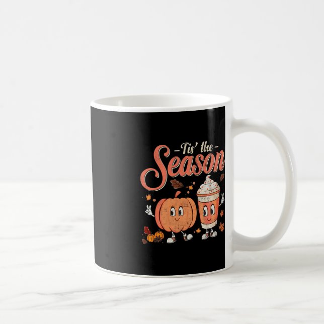 Tis The Fun Season Pumpkin Spice Fun Fall Vibes Au Coffee Mug (Right)