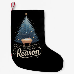 Tis The Reason Christian Religious Christmas Bible Small Christmas Stocking