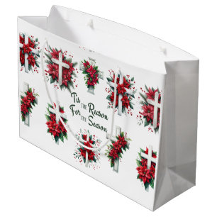 Tis The Reason For The Season Large Gift Bag