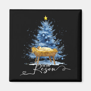 Tis The Reason Jesu Christian Christmas Tree Nativ Magnet