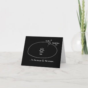 'tis the reason note cards - black