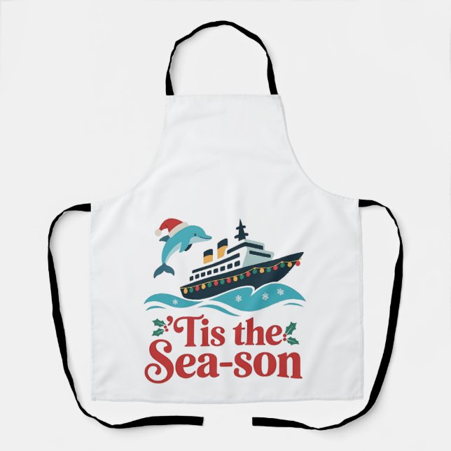 tis the sea-son Funny Cruising Family Matching  Apron (Front)