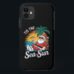 Tis The Sea Sun Santa Beach Christmas In Juy  iPhone 11 Case<br><div class="desc">Tis The Sea Sun Santa Beach Summer Christmas In July Summer</div>