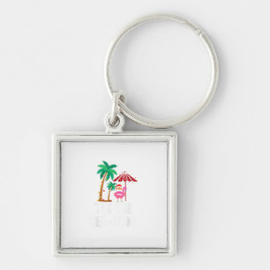 Tis The Sea-Sun Tropical Christmas Season Santa Fl Key Ring