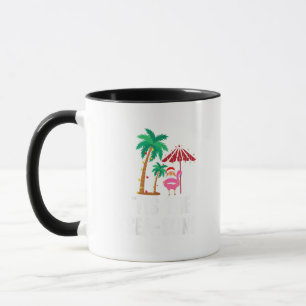 Tis The Sea-Sun Tropical Christmas Season Santa Fl Mug