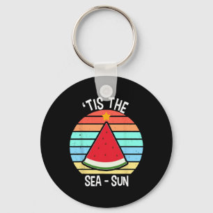 Tis The Sea Sun Watermelon Xmas In July Key Ring