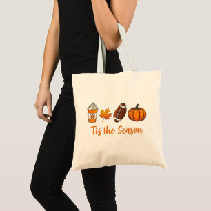 Tis the Season Autumn Football Tote Bag