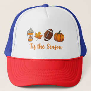 Tis the Season Autumn Football Trucker Hat