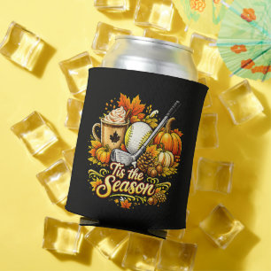 Tis The Season Autumn Golf Pumpkin Spice Coffee Can Cooler
