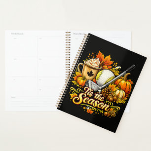 Tis The Season Autumn Golf Pumpkin Spice Coffee Planner