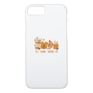 Tis The Season Autumn Halloween Pumpkin Fall Drink iPhone 8/7 Case