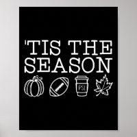 Tis the Season Autumn Pumpkins Cute Fall Leaves Me