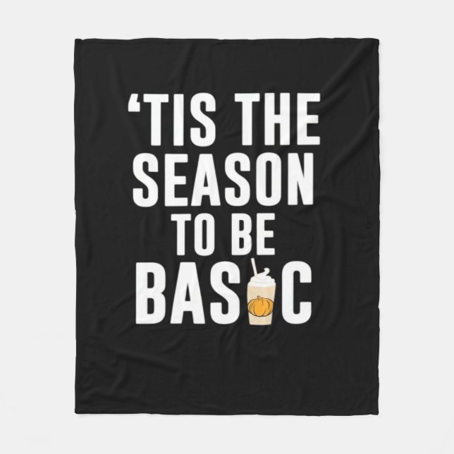 Tis The Season Basic Fleece Blanket (Front)