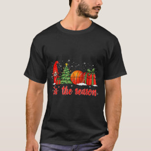 Tis The Season Basketball Coffee Xmas Tree Gnome C T-Shirt