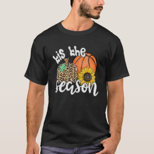 Tis The Season Basketball Pumpkin Funny Fall Thank T-Shirt