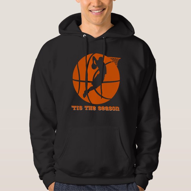 Tis The Season Basketball Slam Dunk  Hoodie (Front)