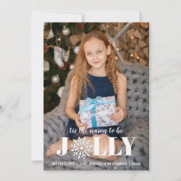 Tis' the Season | Black & White Photo Holiday Card