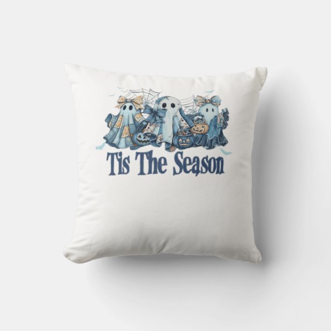 Tis The Season Boo Couquette Halloween Spooky Seas Cushion (Front)