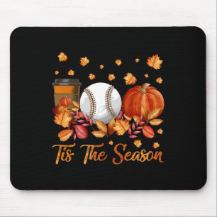 Tis The Season Bysebyll Pumpkin Autumn Fall Thanks Mouse Pad