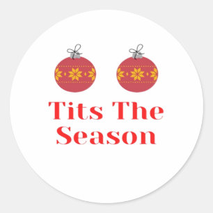 Tis The Season Casual Simple Classic Round Sticker