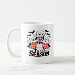 Tis The Season Chequered Halloween Coffee Mug