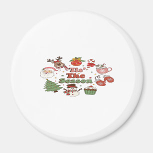 Tis The Season Christmas Acrylic Block Magnet