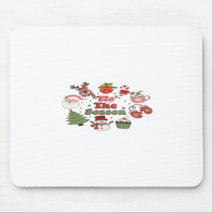 Tis The Season Christmas Acrylic Block Mouse Pad
