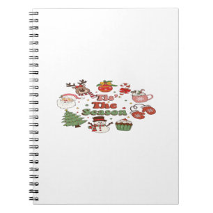 Tis The Season Christmas Acrylic Block Notebook