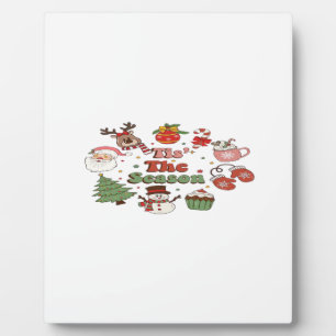 Tis The Season Christmas Acrylic Block Plaque