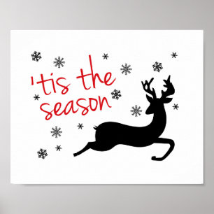 'Tis The Season Christmas Art Poster