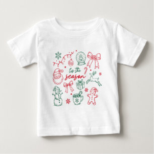 Tis the Season - Christmas Doodle Baby T-Shirt