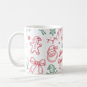 Tis the Season - Christmas Doodle Coffee Mug