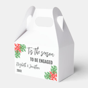 Tis The Season Christmas Engagement Party Favour Box