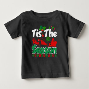 Tis The Season Christmas Holiday Design-61067 Hood Baby T-Shirt
