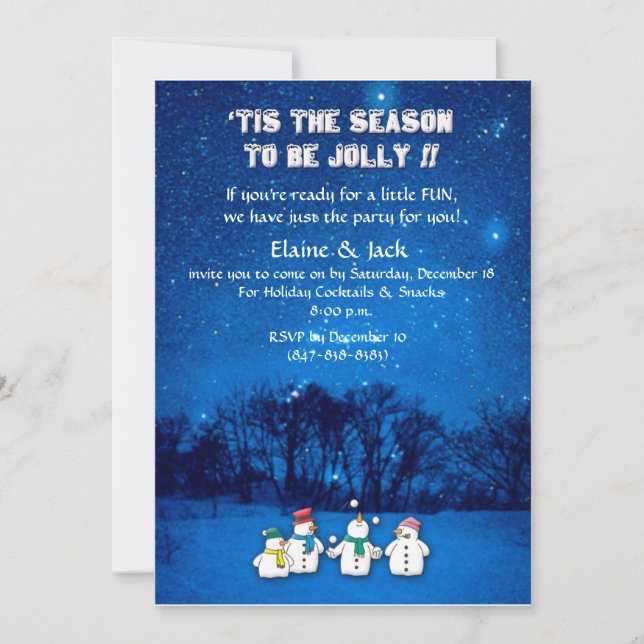 'Tis the Season - Christmas Holiday Party Invite (Front)